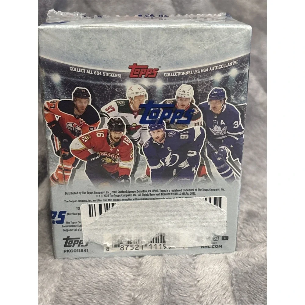 2022-23 Topps‎ NHL Sticker Collection Box FACTORY SEALED